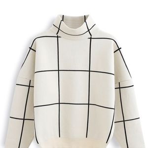 Chicwish Grid Sweater - S